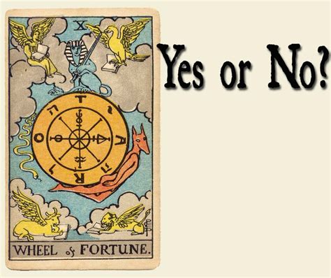 yes or no wheel of fortune tarot|Wheel of Fortune as Yes or No(Upright & Reversed) Tarot Card .